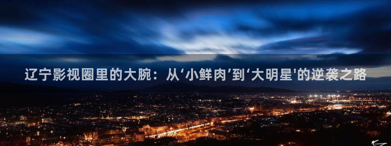 辽宁影视圈里的大腕：从‘小鲜肉’到‘大明星\'的逆袭之路